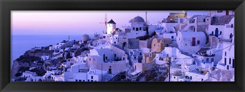 Framed Evening, Ia, Santorini, Greece Print