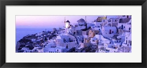 Framed Evening, Ia, Santorini, Greece Print