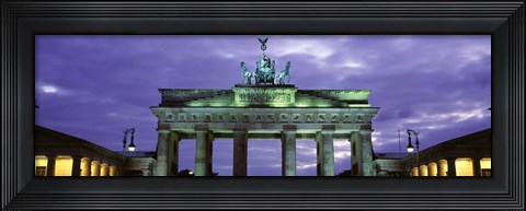 Framed Low Angle View Of The Brandenburg Gate, Berlin, Germany Print