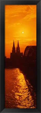 Framed Hohenzollern Bridge, Cologne, Germany Print