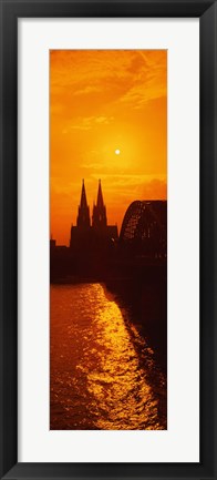 Framed Hohenzollern Bridge, Cologne, Germany Print