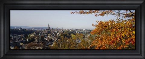 Framed High angle view of buildings, Berne Canton, Switzerland Print
