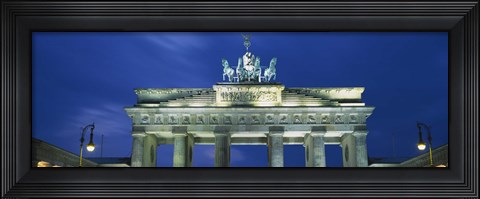 Framed High section view of a gate, Brandenburg Gate, Berlin, Germany Print
