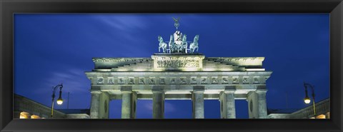 Framed High section view of a gate, Brandenburg Gate, Berlin, Germany Print