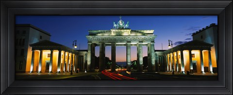 Framed Low angle view of a gate, Brandenburg Gate, Berlin, Germany Print