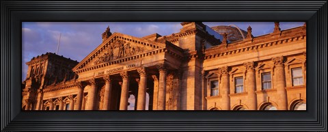 Framed Facade Of The Parliament Building, Berlin, Germany Print