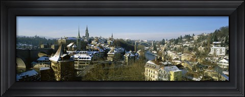 Framed High angle view of a city, Berne, Switzerland Print