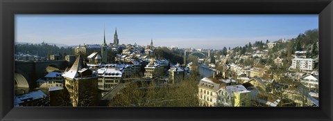 Framed High angle view of a city, Berne, Switzerland Print