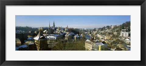 Framed High angle view of a city, Berne, Switzerland Print