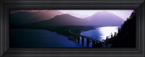 Framed Sylvenstein Lake Bavaria Germany Print