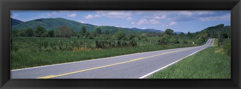 Framed Road passing through a landscape, Virginia State Route 231, Madison County, Virginia, USA Print