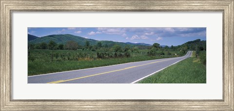 Framed Road passing through a landscape, Virginia State Route 231, Madison County, Virginia, USA Print