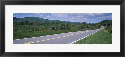 Framed Road passing through a landscape, Virginia State Route 231, Madison County, Virginia, USA Print