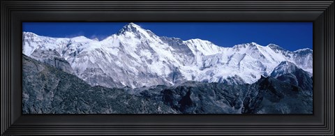 Framed Cho Oyu from Goyko Valley Khumbu Region Nepal Print
