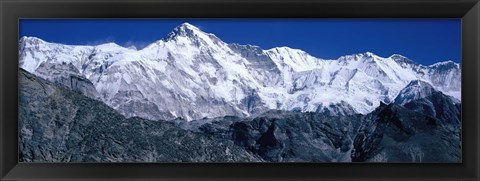 Framed Cho Oyu from Goyko Valley Khumbu Region Nepal Print