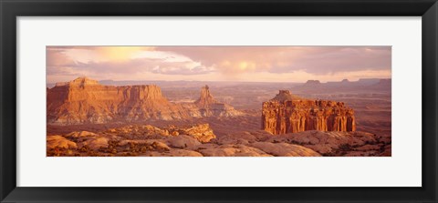 Framed Rock formations on a landscape, Canyonlands National Park, Utah, USA Print
