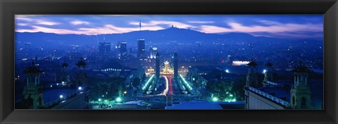 Framed Barcelona Spain Print