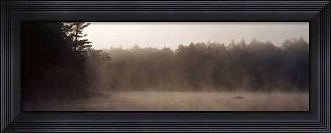 Framed Morning Mist Adirondack State Park Old Forge NY USA Print