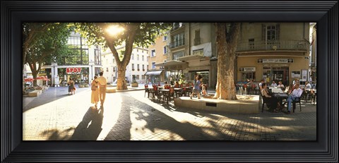 Framed Cafe Provence France Print