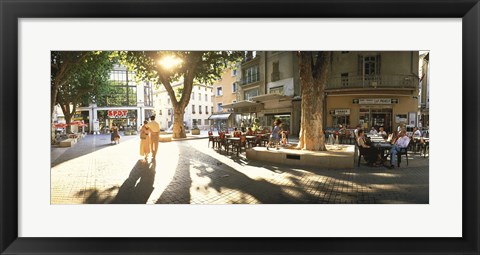 Framed Cafe Provence France Print