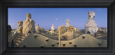 Framed Casa Mila Barcelona Spain Print