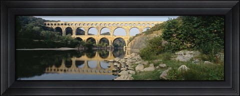 Framed France, Nimes, Pont du Gard Print