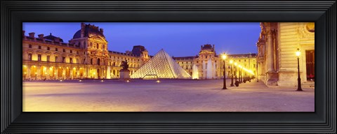 Framed Louvre Museum, Paris, France Print