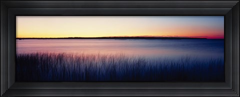 Framed Sunrise Lake Michigan WI USA Print