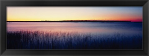 Framed Sunrise Lake Michigan WI USA Print