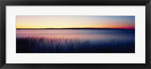 Framed Sunrise Lake Michigan WI USA Print