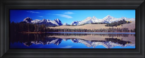 Framed Little Redfish Lake Mountains ID USA Print