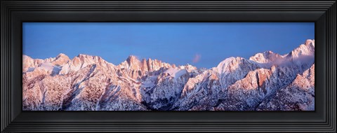 Framed Snow Mt Whitney CA USA Print