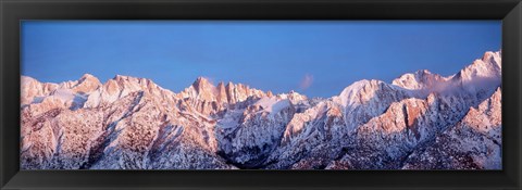 Framed Snow Mt Whitney CA USA Print