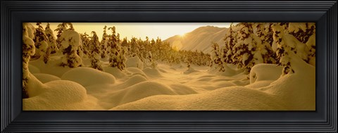 Framed Sunset, Turnagain Pass, Alaska, USA Print