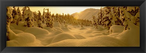 Framed Sunset, Turnagain Pass, Alaska, USA Print