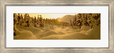 Framed Sunset, Turnagain Pass, Alaska, USA Print