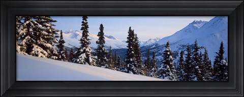 Framed Winter Chugach Mountains AK Print