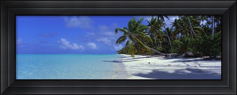 Framed Tetiaroa Atoll, French Polynesia, Tahiti Print