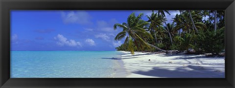 Framed Tetiaroa Atoll, French Polynesia, Tahiti Print