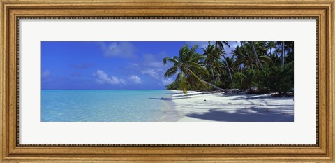 Framed Tetiaroa Atoll, French Polynesia, Tahiti Print