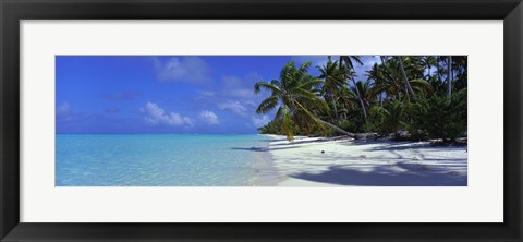 Framed Tetiaroa Atoll, French Polynesia, Tahiti Print