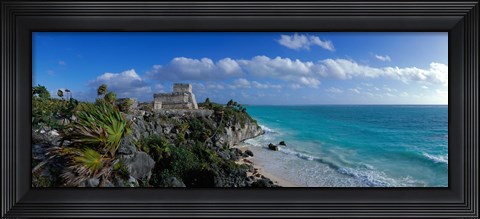 Framed El Castillo Tulum Mexico Print