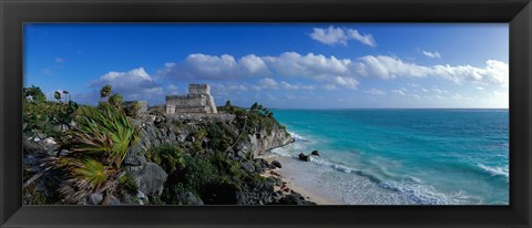 Framed El Castillo Tulum Mexico Print