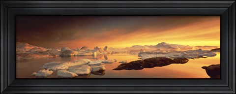 Framed Disko Bay, Greenland Print