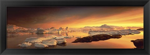 Framed Disko Bay, Greenland Print