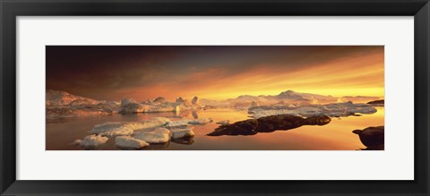 Framed Disko Bay, Greenland Print