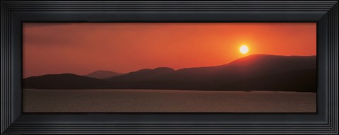 Framed Kenmare River at sunset Ireland Print