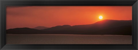 Framed Kenmare River at sunset Ireland Print