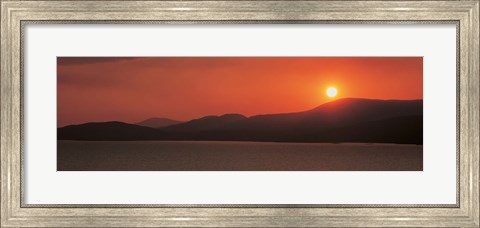 Framed Kenmare River at sunset Ireland Print