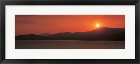 Framed Kenmare River at sunset Ireland Print